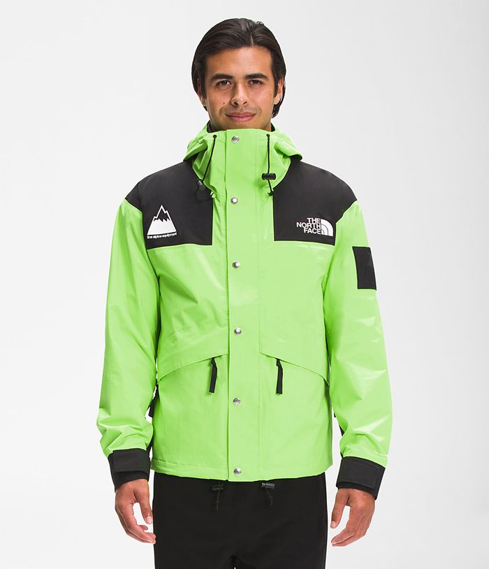 The North Face Mens Rain Jacket Origins 86 Mountain 829PTLYQD - Green